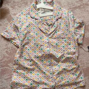 Roller Rabbit Target Colorful Heart Print Pajama Set